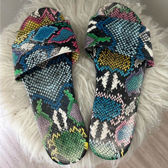 Fashion Nova | Faux Snakeskin Sandals - Picture 1 of 2
